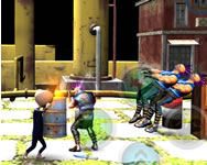 Batman - Stickman police vs gangsters street fight
